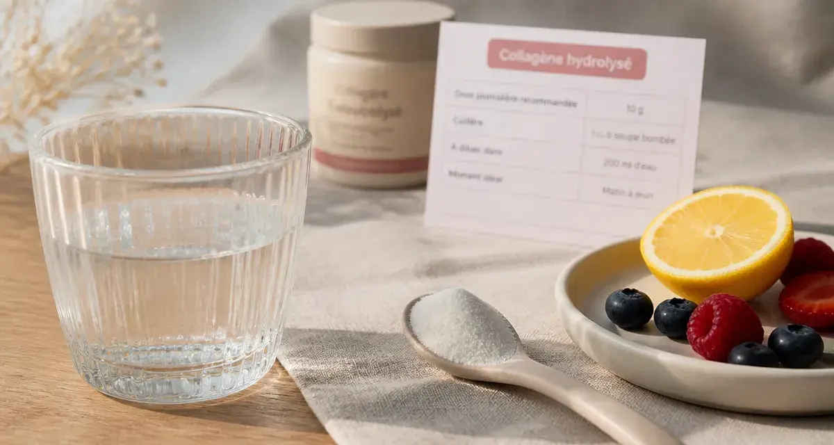 Combien de collagène par jour : dose quotidienne de collagène hydrolysé