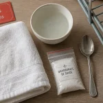 Comment avoir des serviettes de toilette moelleuse sans sèche-linge : serviette éponge, vinaigre et bicarbonate