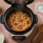 Comment cuire des pâtes au cookeo : pâtes crémeuses au chorizo