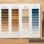 Couleur en b : nuanciers Bistre, Bronze, Beige, Bleu