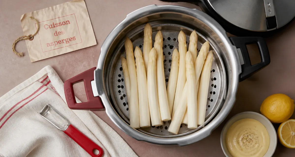 Cuisson asperges cocotte minute : asperges fondantes à la vapeur