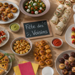 fête des voisins quoi apporter buffet finger food