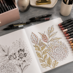 feutre coloriage adulte carnet mandala