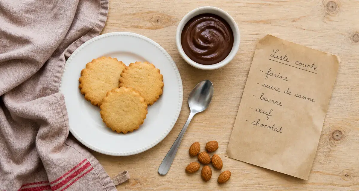 Gouter industriel : biscuits maison et étiquette courte