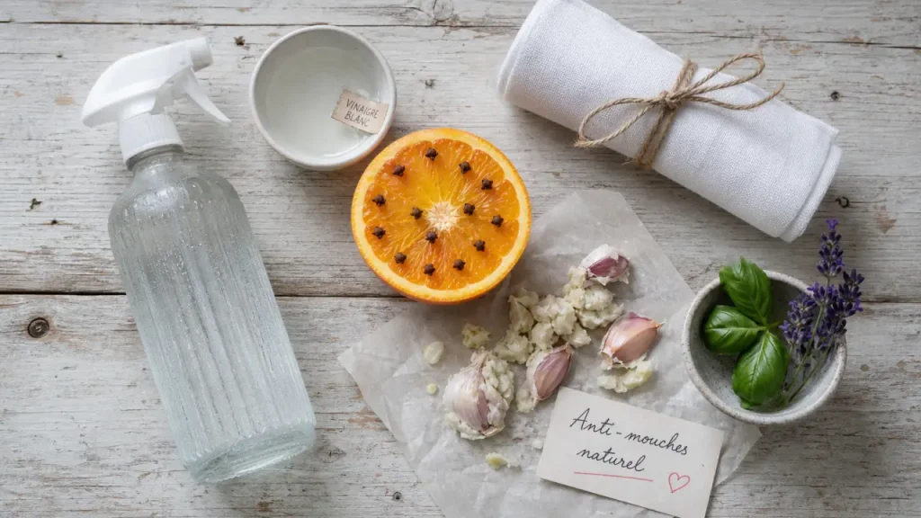 Recettes de grand mère pour éloigner les mouches : vinaigre, clous de girofle, basilic