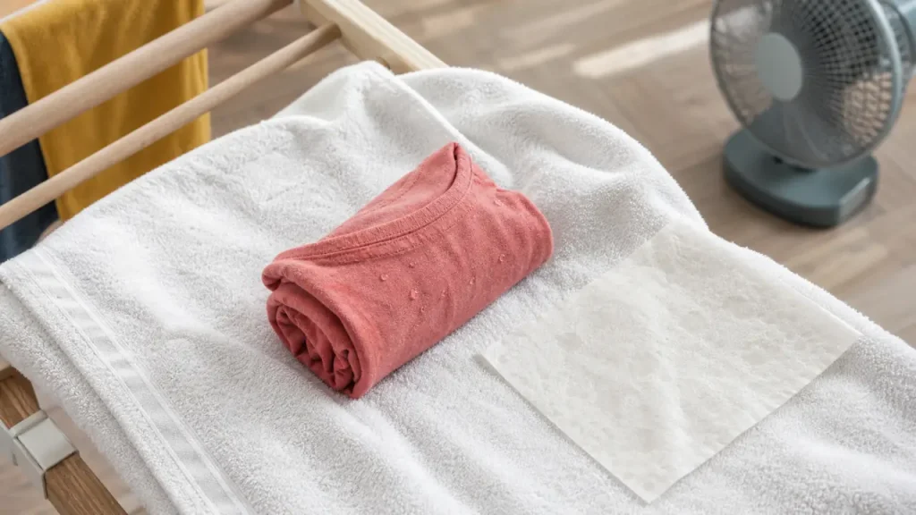Sécher un vêtement rapidement sans sèche-linge : l’essorage, l’air et les erreurs à éviter