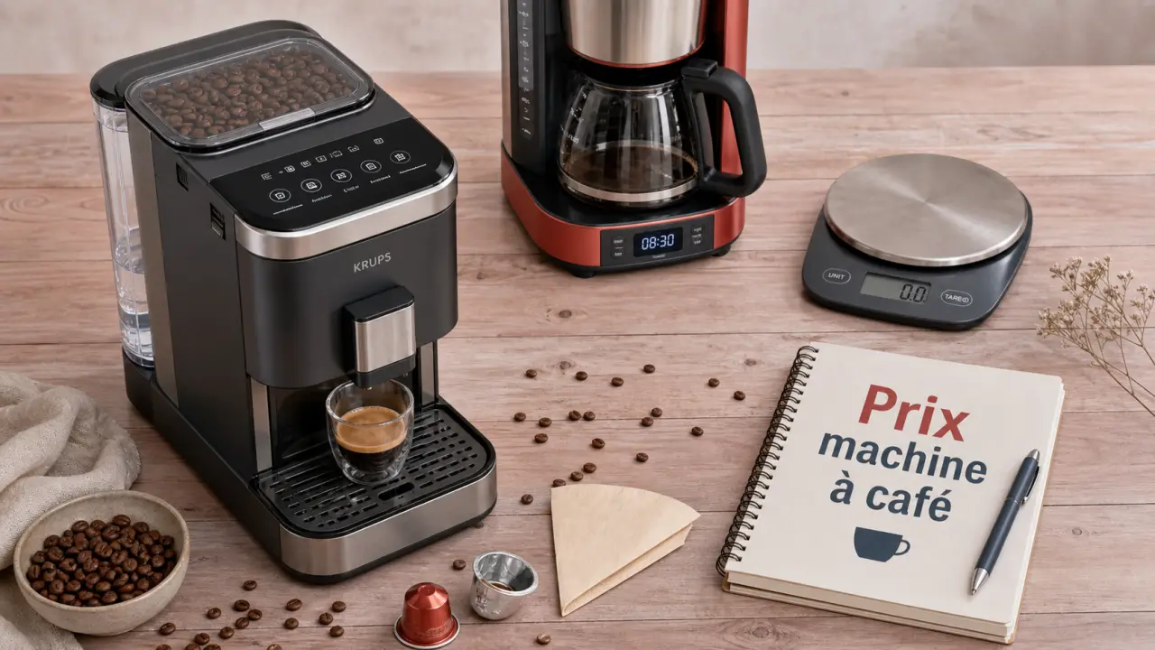 Machine à café prix : filtre, capsules ou broyeur