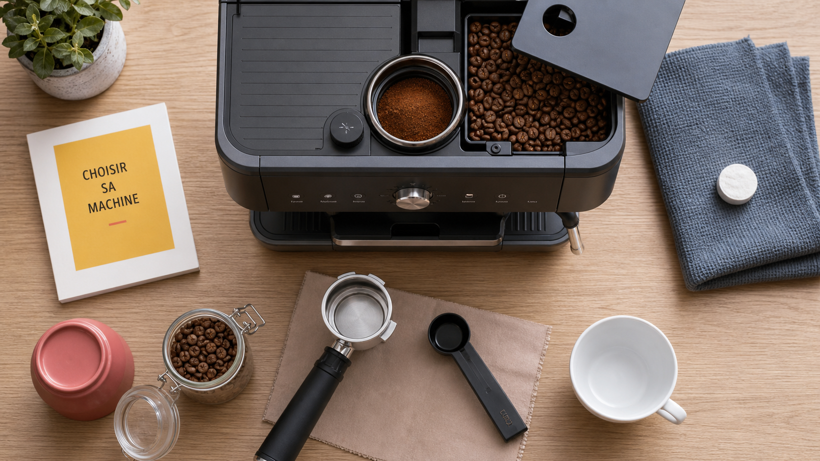 Meilleur machine expresso vue de dessus