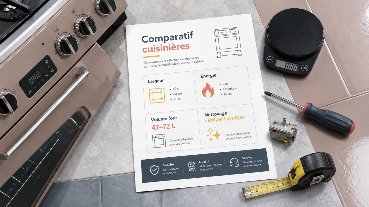 Prix cuisinière : gaz, électrique ou mixte, guide comparatif