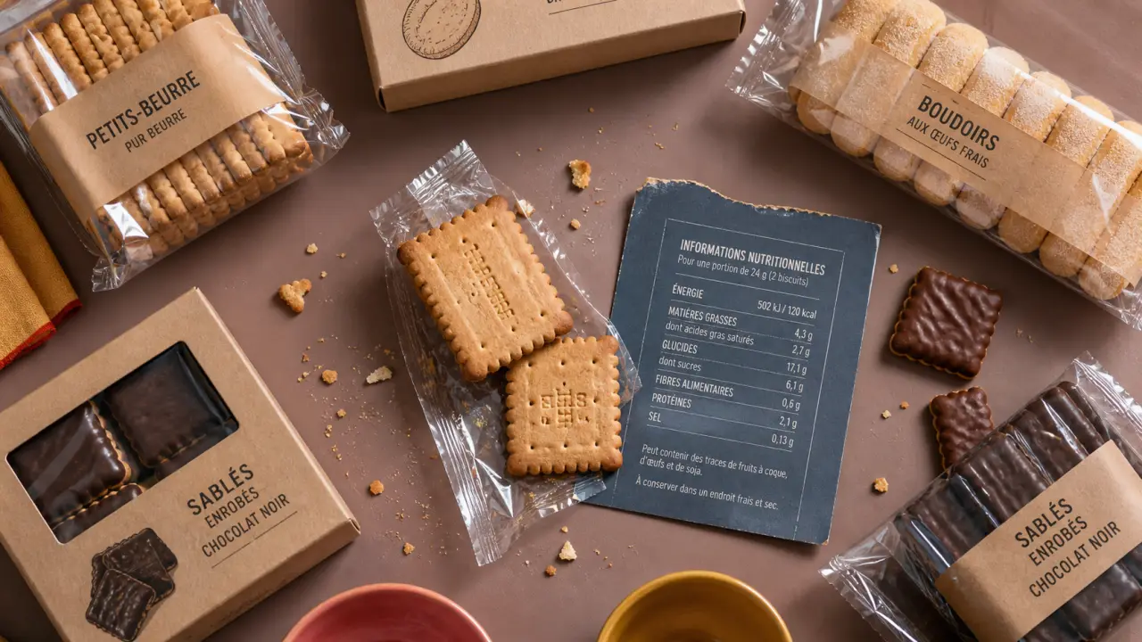 Biscuit industriel : portion et étiquette nutritionnelle