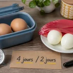 Comment conserver des oeufs dur : 4 jours au réfrigérateur, avec la coquille