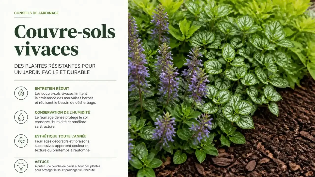 Plantes couvre-sols pour parterre devant maison sans entretien