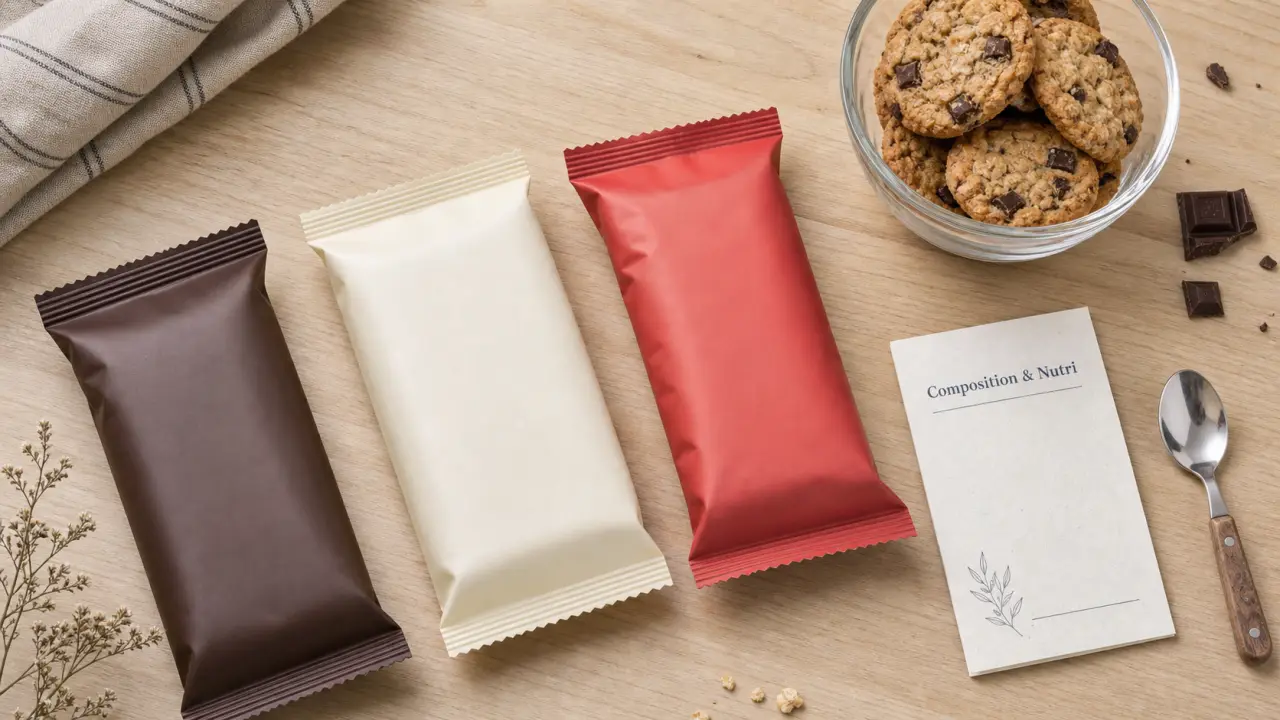 Meilleurs gateaux industriels : biscuits avoine chocolat Nutri+ et Bio Village, vue de dessus