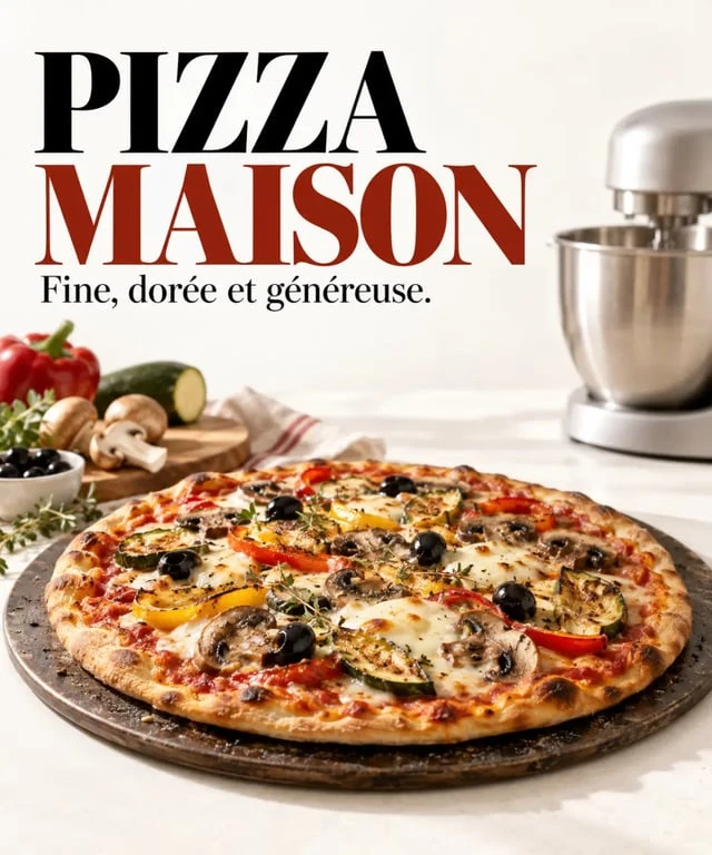 Kenwood recettes rapides et faciles : pizza maison express préparée au robot