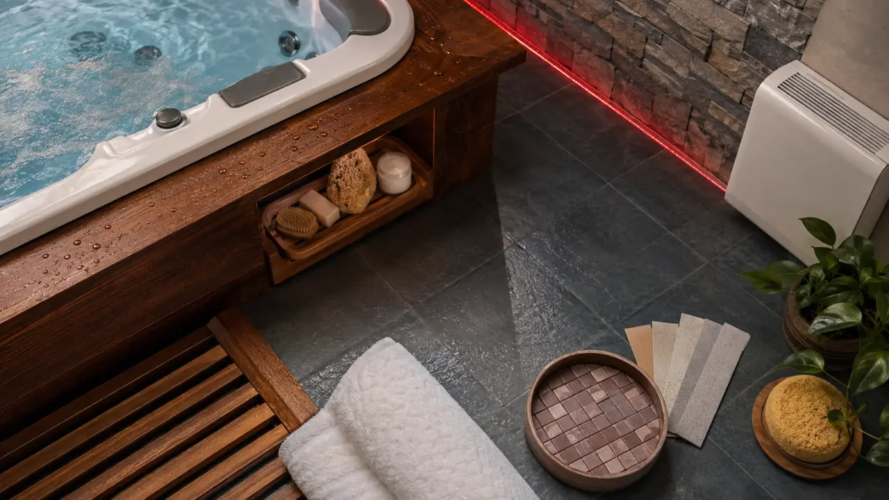 Idée aménagement spa intérieur : humidité, poids et ambiance maîtrisés