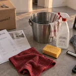 Menage pour demenagement : chiffon, spray et nettoyage avant etat des lieux