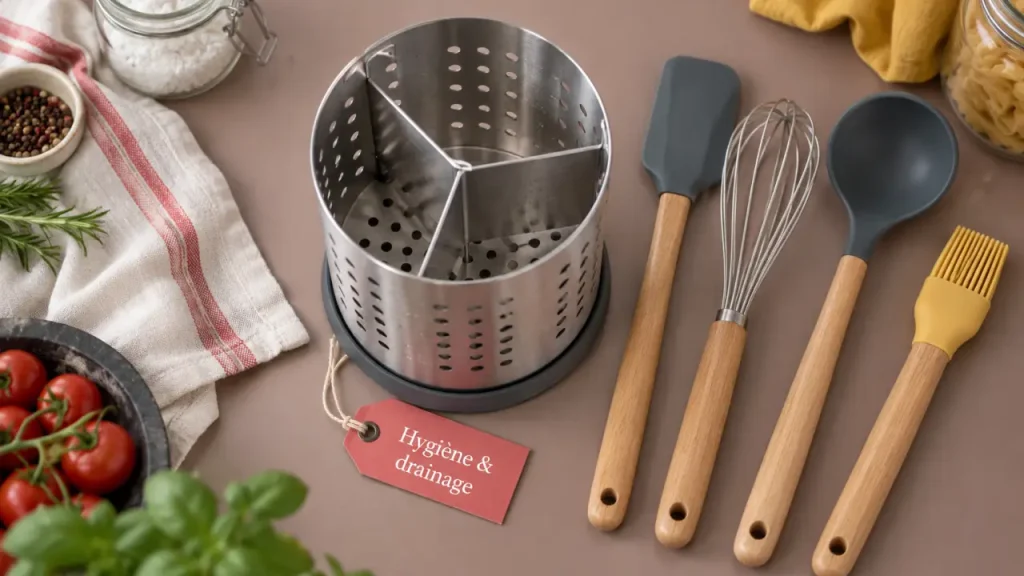 Porte-ustensiles de cuisine : 3 critères pour transformer votre plan de travail