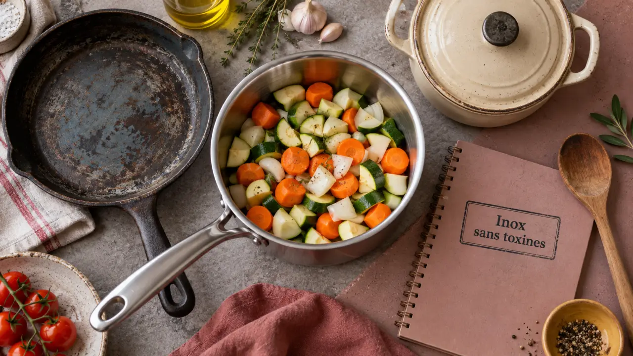 Quelle casserole choisir pour la santé : inox, fonte et céramique pour cuisiner sainement