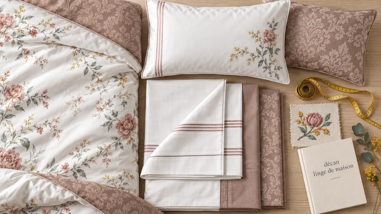 Descamps 1802 decan linge de maison : linge de lit et motifs raffinés