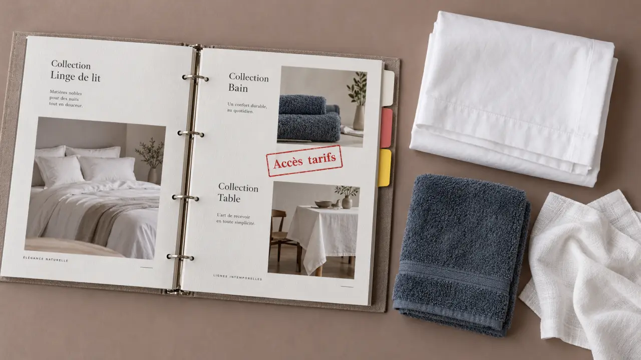 Linge de maison LDM : accès tarifs avec compte validé